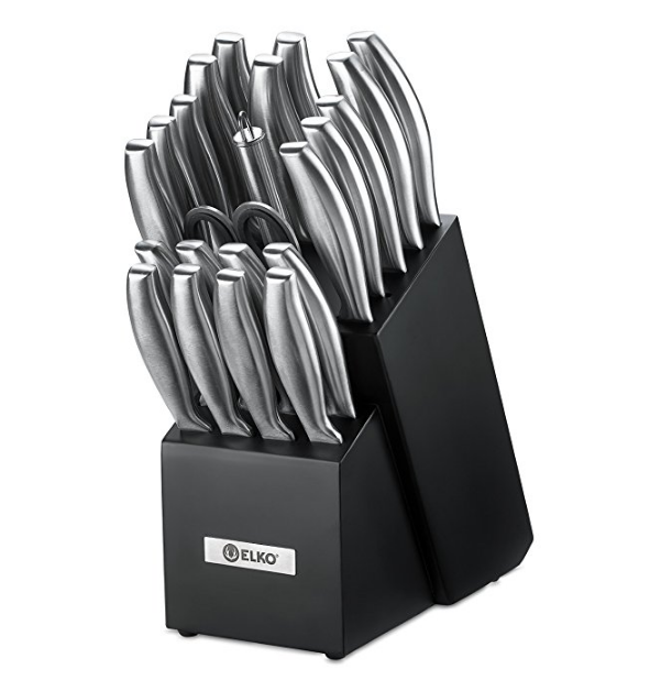 Classic Stainless Steel Knife Block Set 
